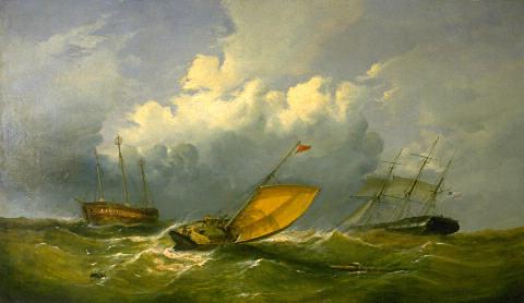 Sea Piece: The Goodwin Lightship, , C Broome