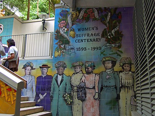 Auckland Women's Suffrage Memorial, 1993, Claudia Pond Eyley