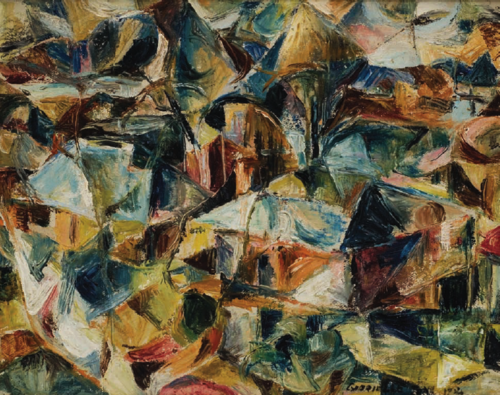 Lake landscape, 1954, Gabrielle Hope