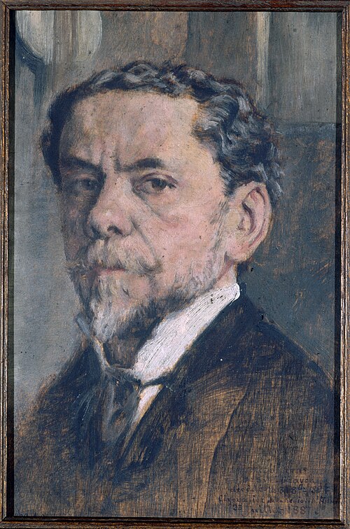 Autoportrait de Charles Courtry (1846-1897), graveur, 1890, Charles Courtry