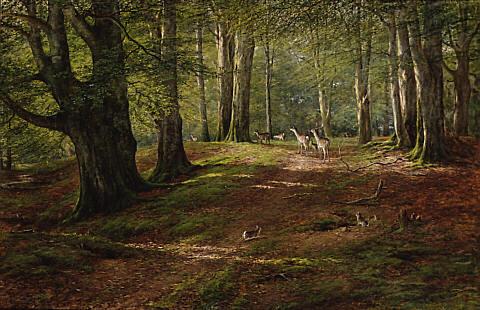 Midsummer - "Flecked with Leafy Light and Shadow", 1889, William Luker