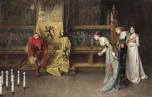 Jeux de cour au XVème siècle, 1900, Albrecht De Vriendt