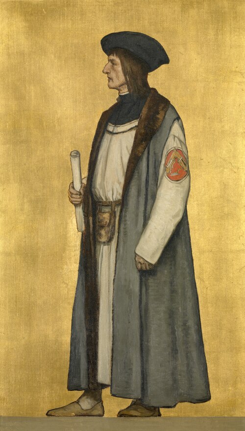 The Architect Jan van Oudenaerde, 1889, Albrecht De Vriendt