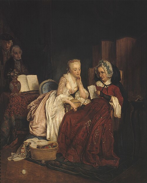 La Demande en mariage, 1839, Jean Alphonse Roehn