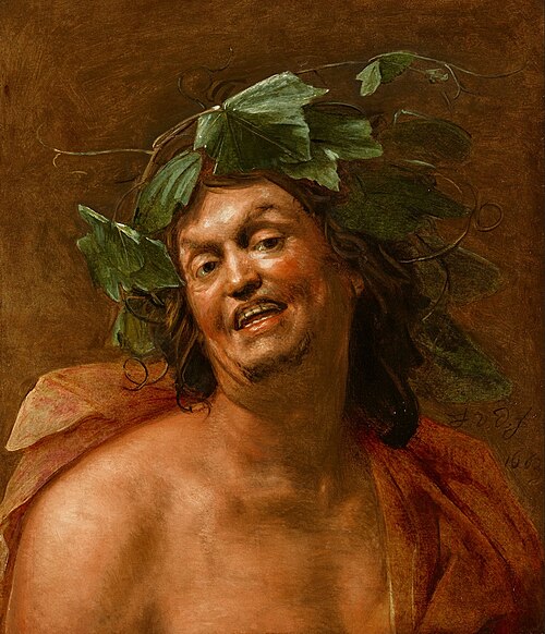 Bacchus with an ivy crown, 1662, Jan van Dalen