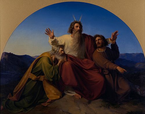 Moses, Aaron and Hur, 1837, Alexander Heubel