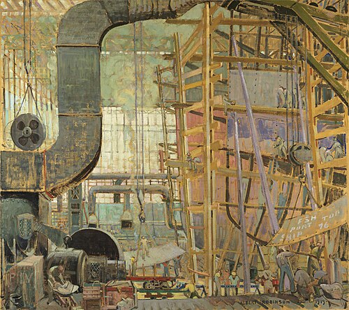 Starting the Freighter, 1918, Albert Henry Robinson