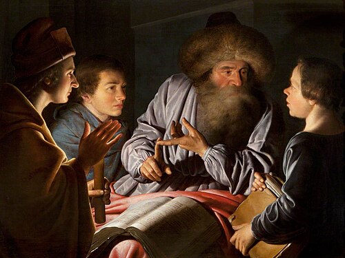 Philosopher and His Pupils, 1626, Willem van der Vliet