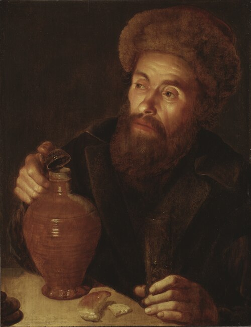 Old Man with a Jug, 1628, Willem van der Vliet