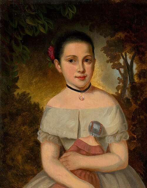 Girl with a Doll, 1830, Josef Czauczik