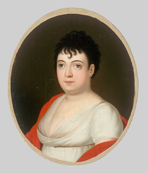 Podobizeň Anny Márie Szirmayovej, rod. Horvath-Stansith, 1810, Josef Czauczik