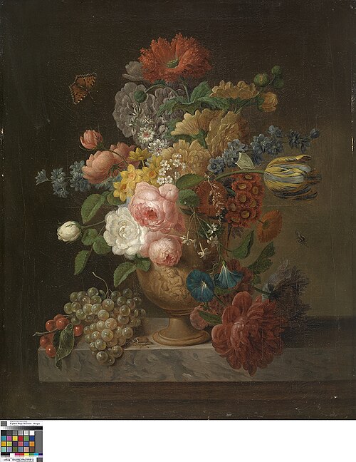 Still Life of Flowers, 1794, Peter Faes