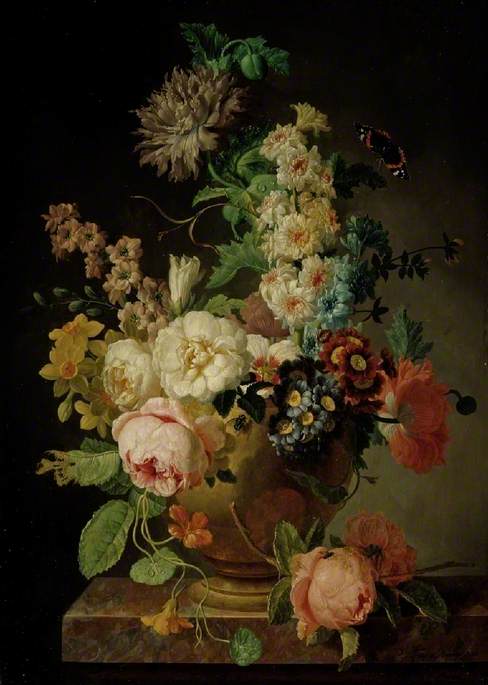 A vase of flowers, 1790, Peter Faes