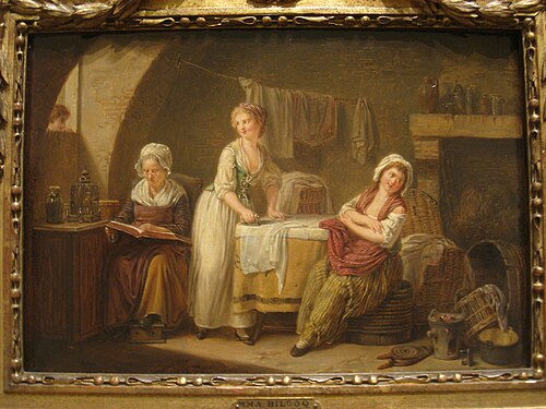The Laundresses, 1838, Marie Marc Antoine Bilcoq