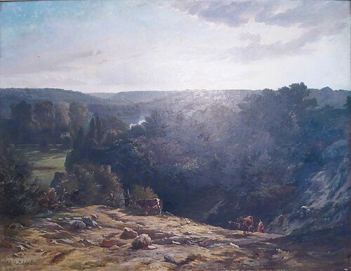 Vue de la vallée de Jouy-en-Josas, 1900, Adolphe Viollet-le-Duc
