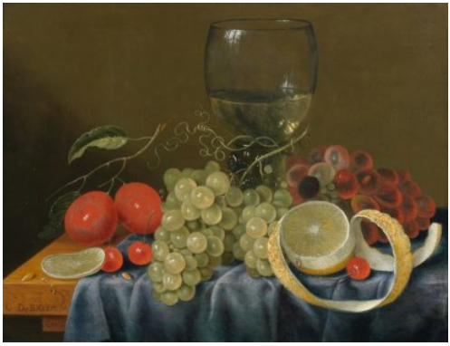 Still life with fruits, 1656, Cornelis de Bryer