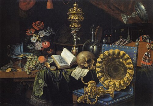Allegory of vanitas, 1658, Cornelis de Bryer
