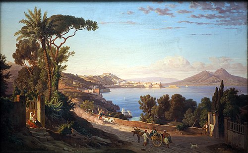 View of Naples, 1850, Carl Wilhelm Götzloff