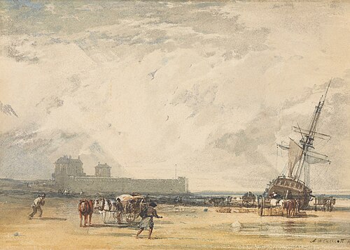Near St. Malo, , Augustus Wall Callcott
