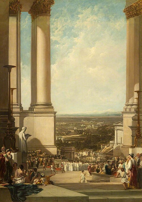 The Temple of Aesculapius, 1837, Augustus Wall Callcott