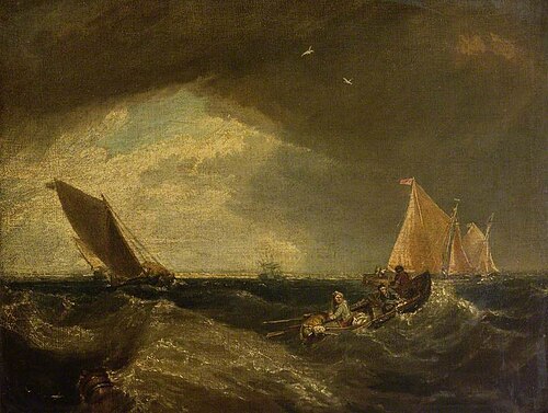 The Junction of the Thames and the Medway, , Augustus Wall Callcott