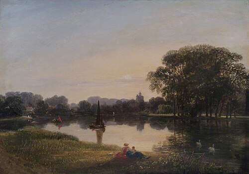 The River Thames at Chiswick, London, , Augustus Wall Callcott