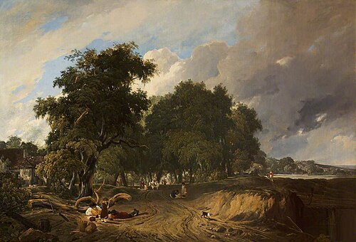 Landscape, Market Day, , Augustus Wall Callcott