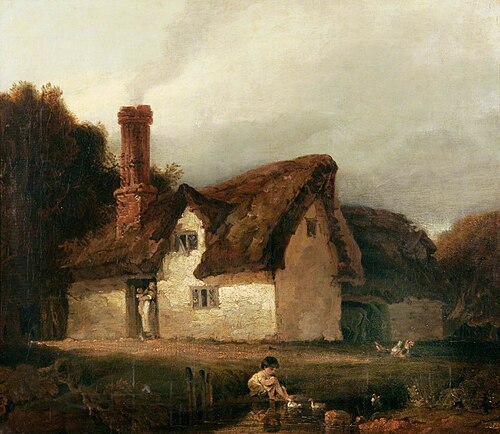 Cottage Scene, , Augustus Wall Callcott