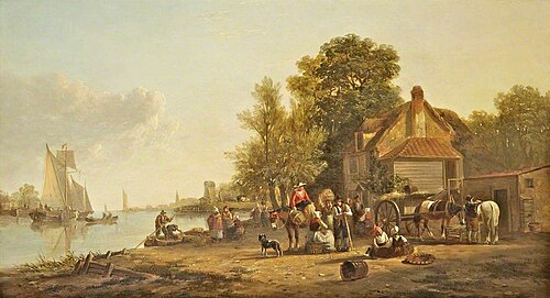 Dutch River Scene, , Augustus Wall Callcott