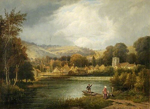 Streatley-on-Thames, Berkshire, 1821, Augustus Wall Callcott