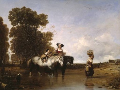 Le detour du marché, 1834, Augustus Wall Callcott