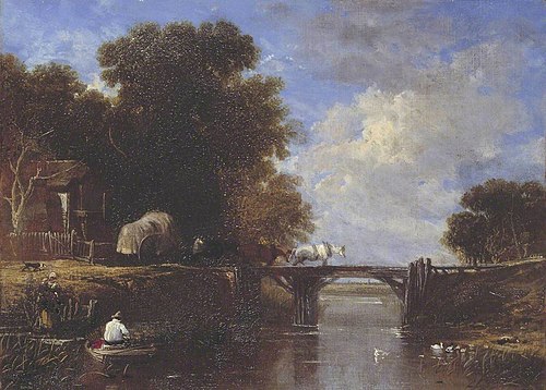 Wooden Bridge, 1835, Augustus Wall Callcott