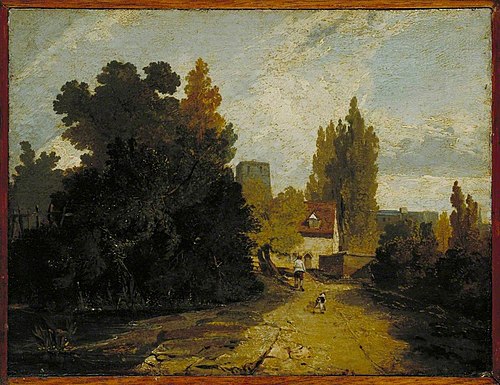A Road Leading to a Village, 1812, Augustus Wall Callcott