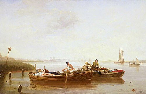 Greenwich from Blackwall Reach, 1830, Augustus Wall Callcott