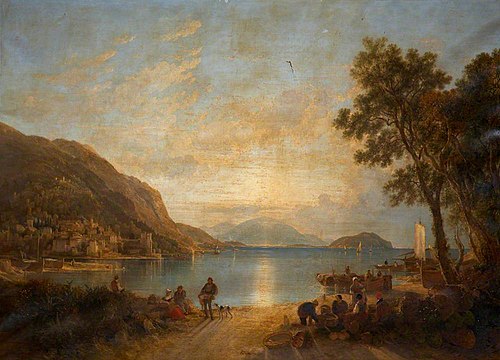 On an Italian Lake (possibly Garda), 1835, Augustus Wall Callcott