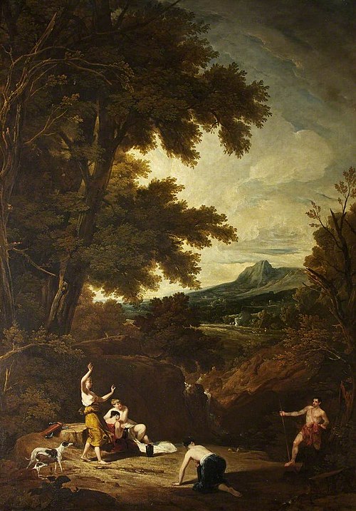 Classical Landscape  with Diana and Actaeon, 1809, Augustus Wall Callcott