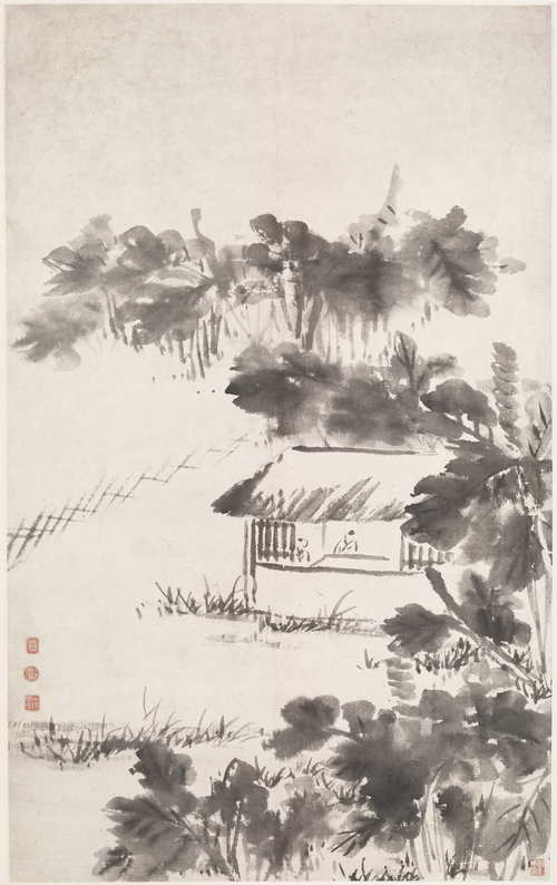 周棠山水图轴, , Zhou Tang