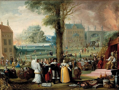 The broad and the narrow way, 1634, Laurentius de Neter