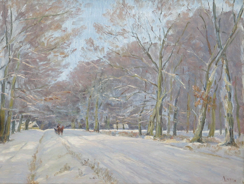 Winter landscape., 1925, Aksel M. Lassen