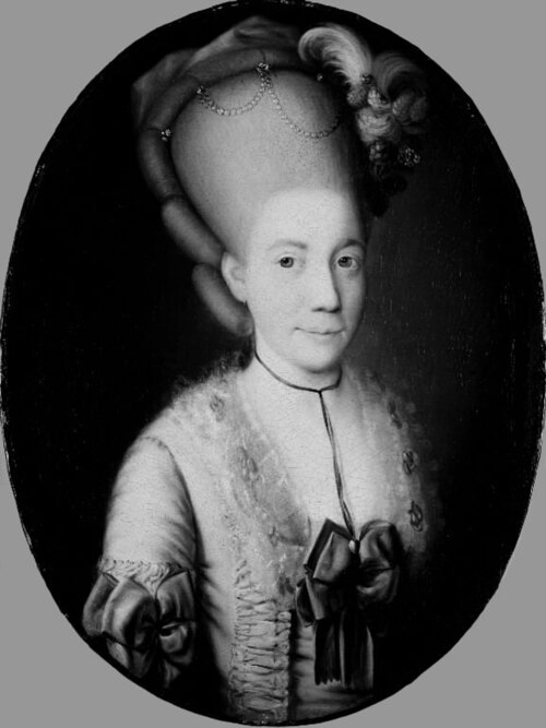 Dameportræt, 1780, Paul Ipsen