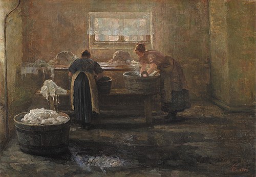 A Wash House, 1900, Emilie Christensen