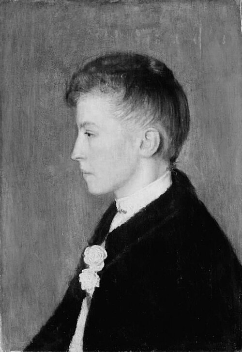 Fru Dax Finsen, f. Fiedler, 1890, Søren Grønbech