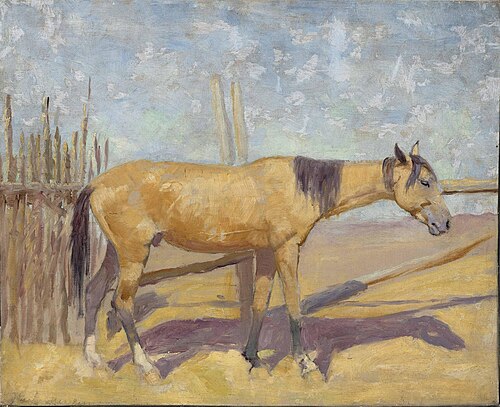 A Horse by a Fence, , Frank Reed Whiteside