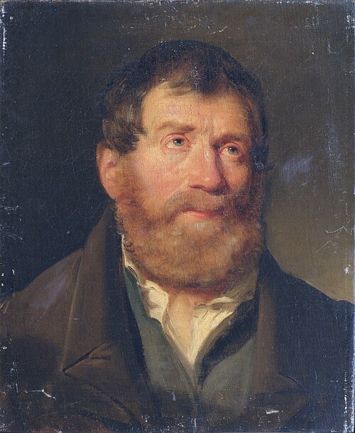 Studie eines Männerkopfes, , Joseph Hasslwander