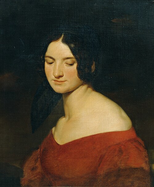 Dame in indischrotem Kleid, , Joseph Hasslwander