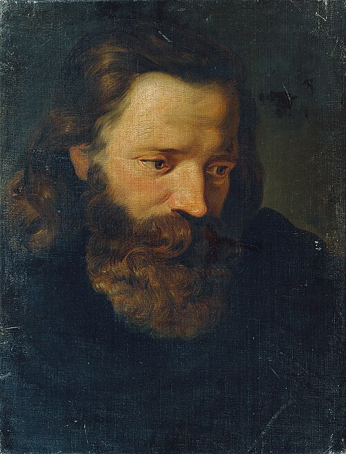 Studienkopf eines bärtigen Mannes I, , Joseph Hasslwander