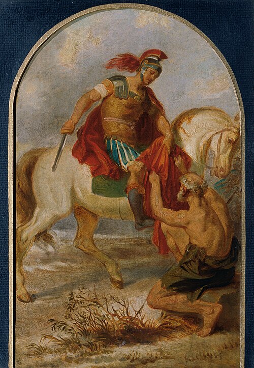 Der heilige Martin mit dem Bettler, , Joseph Hasslwander