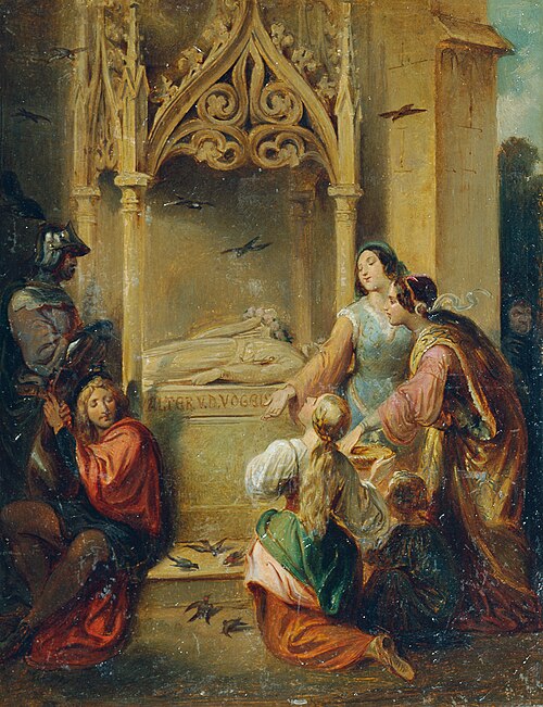 Am Grabe des Walther von der Vogelweide, , Joseph Hasslwander