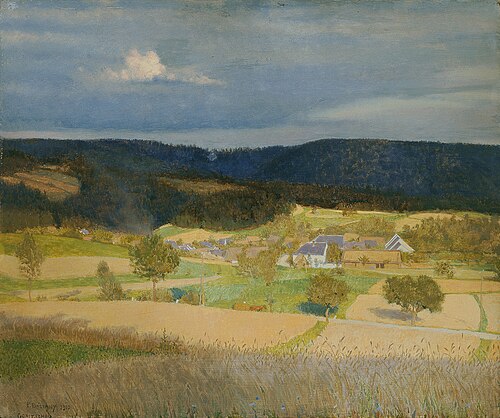 Dorf in der Sonne, 1910, Emanuel Baschny