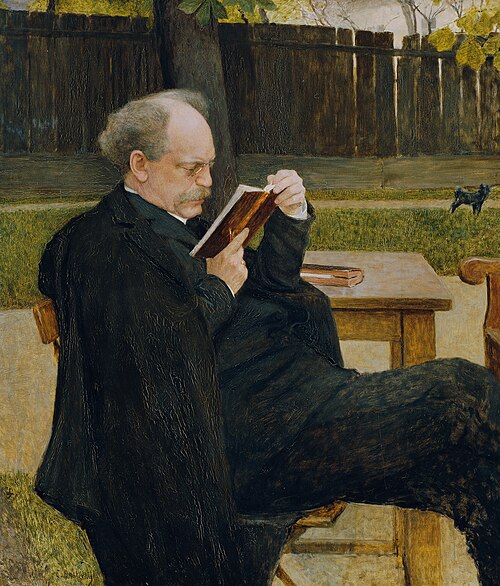 Lesender Mann, 1905, Emanuel Baschny